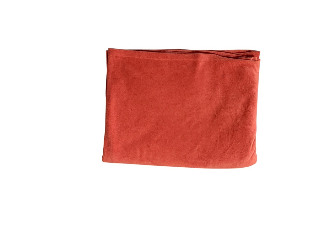 Home Design Orange Fleece Throw Blanket Soft Accent Quilt Cover Bedding
